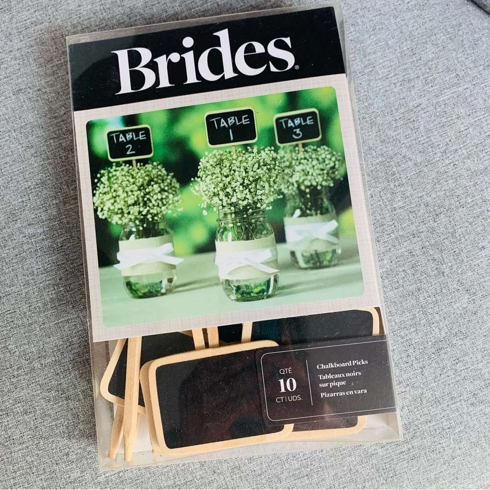 Mini Chalkboard Picks Party Decor Wedding Shower Birthday Events Cute Place Card